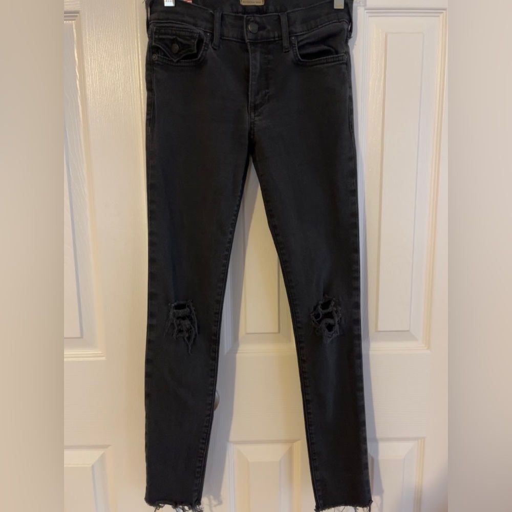 True Religion The Halle Mid Rise Super Skinny Jean sz 25